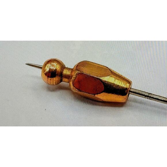 Antique 14K White Gold Straight 2" Long Stick Pin 1.1g - Picture 3 of 11